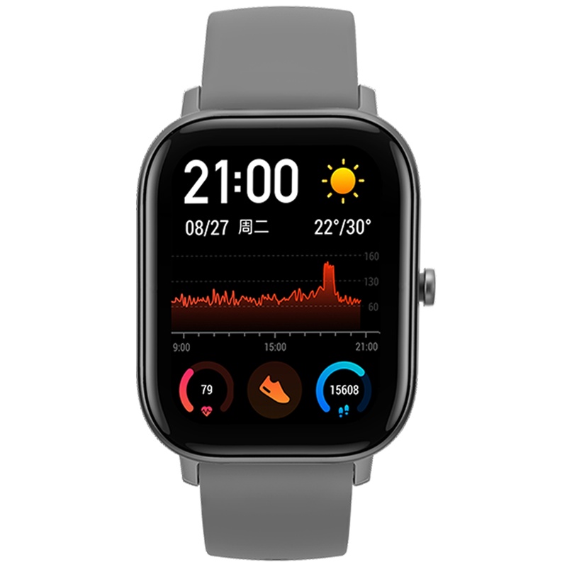 Amazfit GTS 智能手表 运动手表 14天续航 GPS 50米防水 NFC 海豚灰