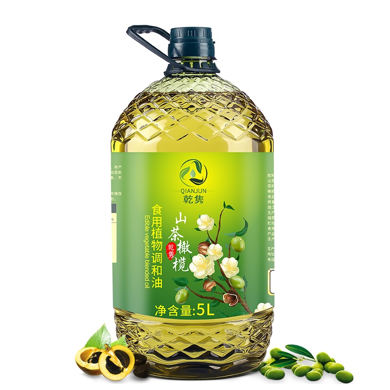 添加山茶油 橄榄油食用植物调和油 食用油植物油色拉油粮油5L