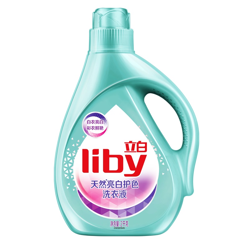 立白天然亮白低泡洗衣液2kg*1瓶