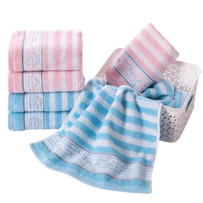 金号(KING SHORE) 全棉毛巾3条装 柔软厚实 毛圈蓬松 舒适透气 面巾RA262 68*34cm 搭配色