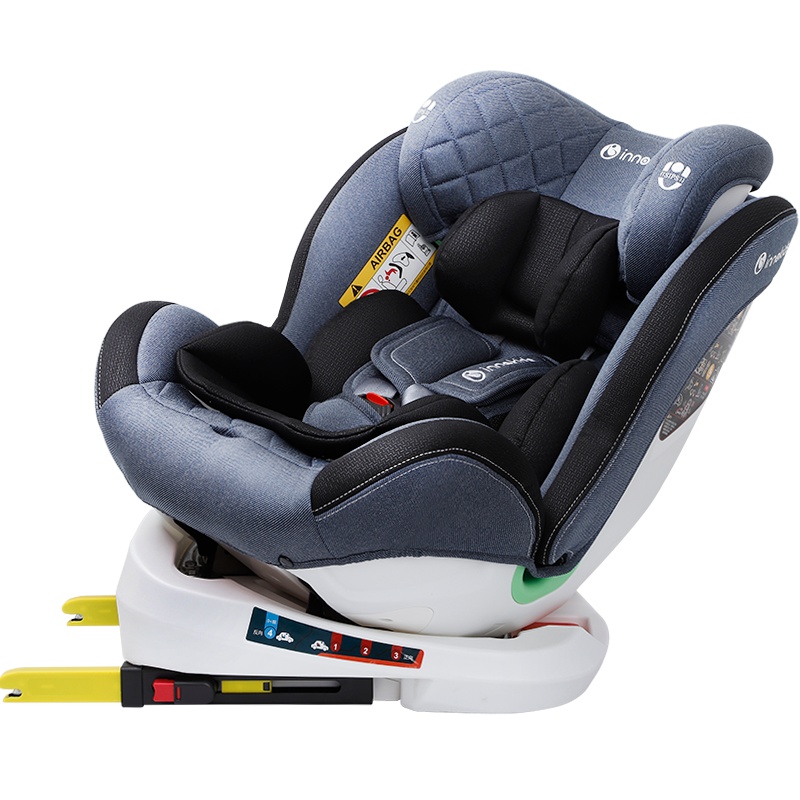 innokids儿童安全座椅汽车用0-4-12岁婴儿360度旋转便携式可坐躺isofix硬接口