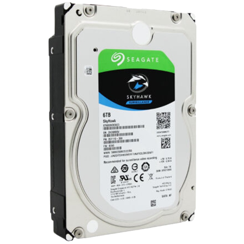 希捷(Seagate)6TB 256MB 5400RPM 监控级硬盘 SATA接口 希捷酷鹰SkyHawk系列(ST6000VX001)