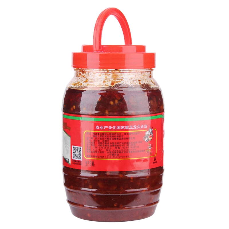 丹丹 酱料 红油郫县豆瓣酱 辣椒酱炒菜拌面 川菜调料调味品 四川特产 950g
