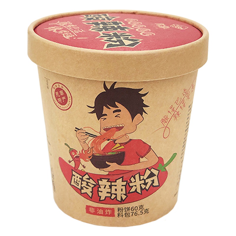 陈薯 酸辣粉 女生版3桶+男生版3桶 老款香辣味 天然正宗贵州特产非油炸方便红薯粉丝