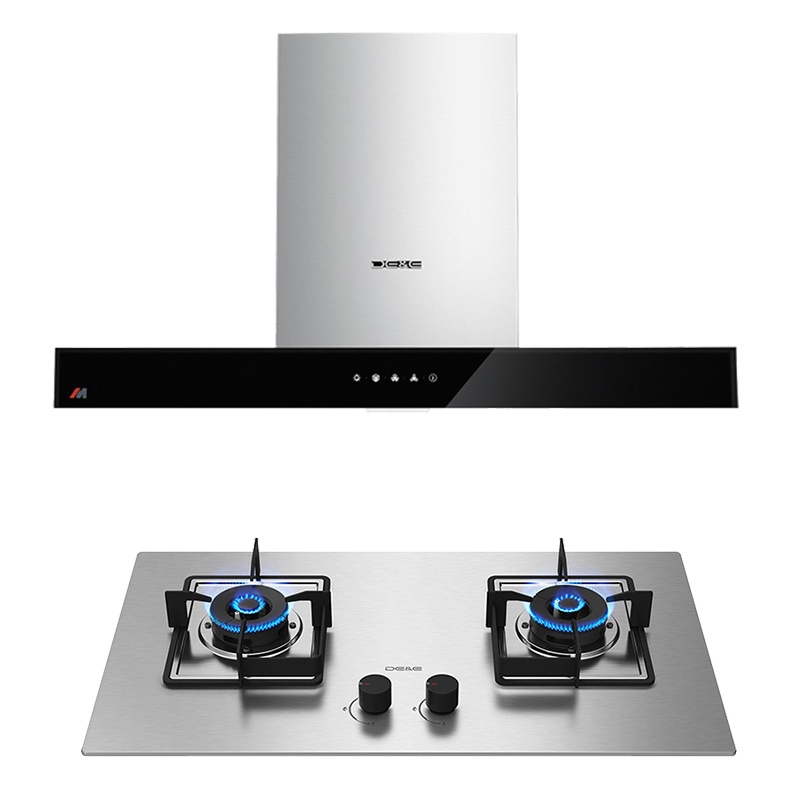 德意(DE&E)20立方大吸力触控式欧式吸油烟机燃气灶烟灶套餐851T+770G(液化气/天然气)