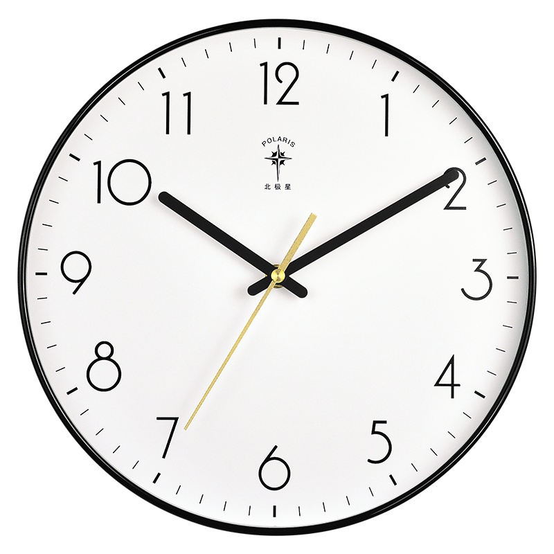 北极星(POLARIS)挂钟钟表客厅时钟石英钟进口机芯创意静音家用客厅卧室装饰时尚现代简约轻奢北欧挂表