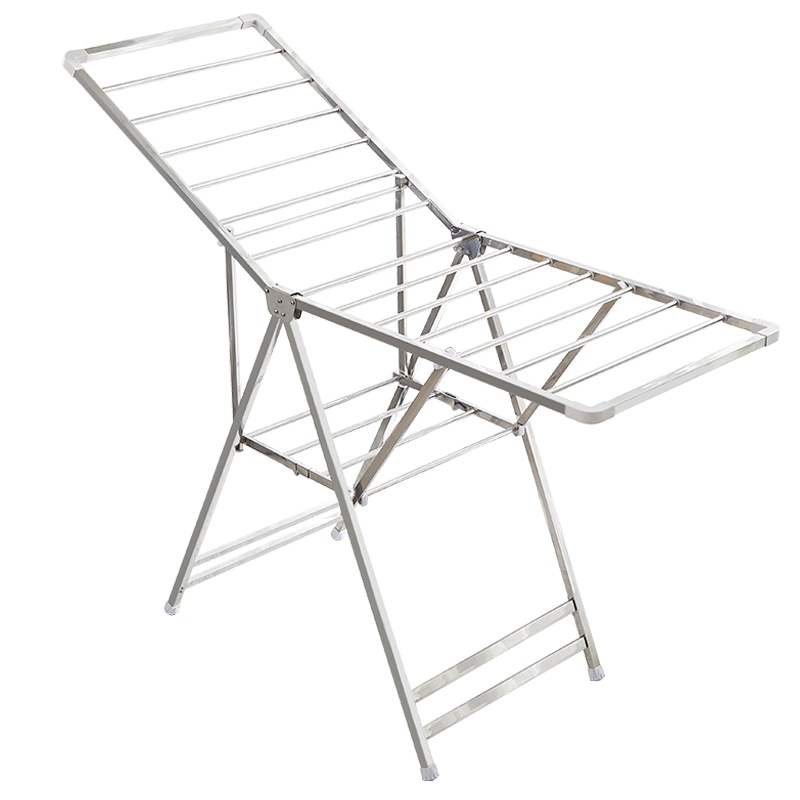 盼盼落地折叠晾衣架室内家用翼型移动简易晾衣杆阳台凉衣架晒衣架升降晾衣架