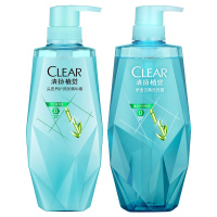 清扬 (CLEAR) 植觉净透去屑洗发水380ml+精华素375ml 竹叶清香型 受损发质中性干性适合成人[联合利华]