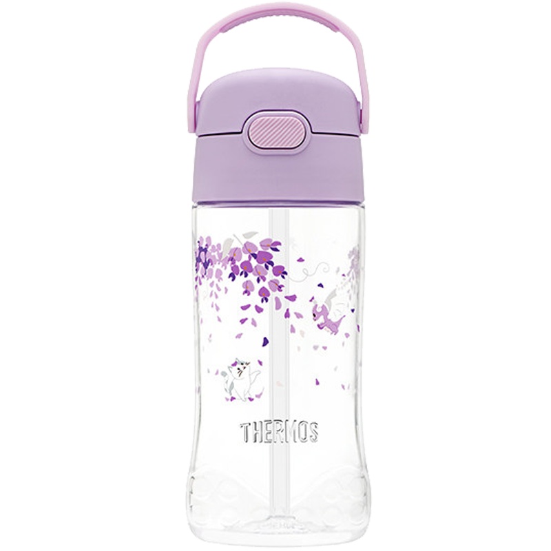 膳魔师（Thermos）塑料杯朱一龙同款TCSQ-450紫藤花系列吸管杯水杯提手设计Tritan材质安全健康