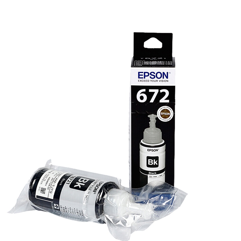 爱普生T6721黑色墨水适用L360/L310/L220/L365/L455/L1300墨仓打印机