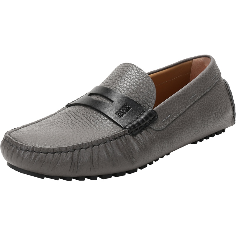 HUGO BOSS 雨果博斯 男士皮革莫卡辛鞋皮鞋50458296
