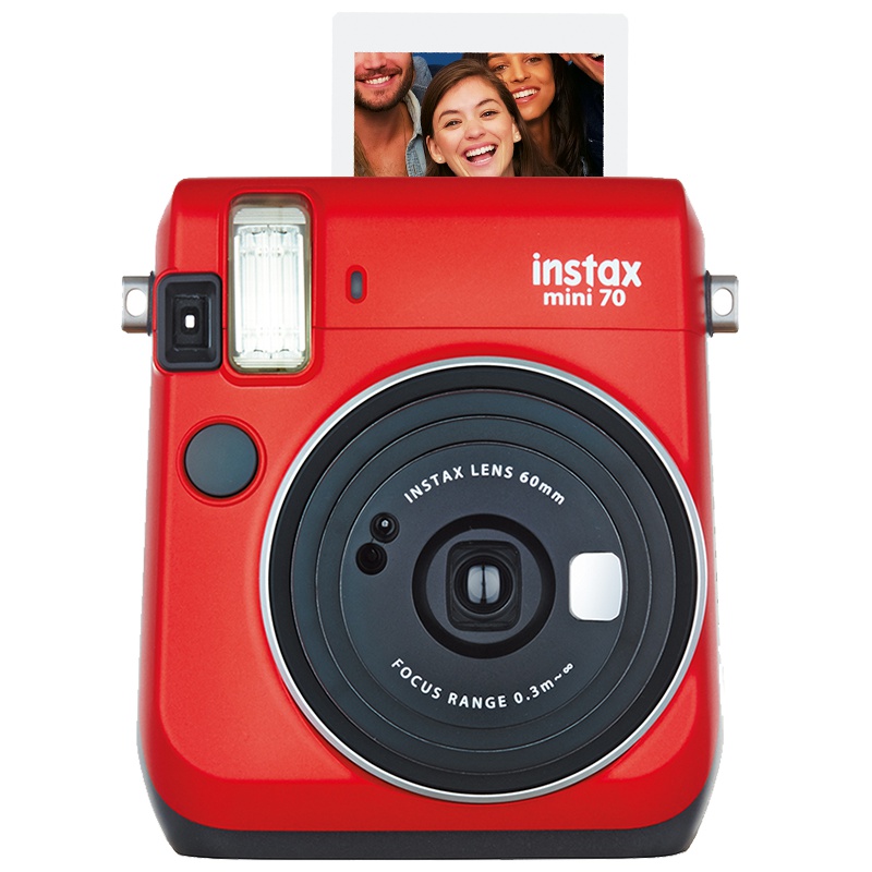 富士(FUJIFILM)INSTAX 拍立得 相机 一次成像相机 mini70 相机 烈焰红 奢华套餐二(含20张胶片)