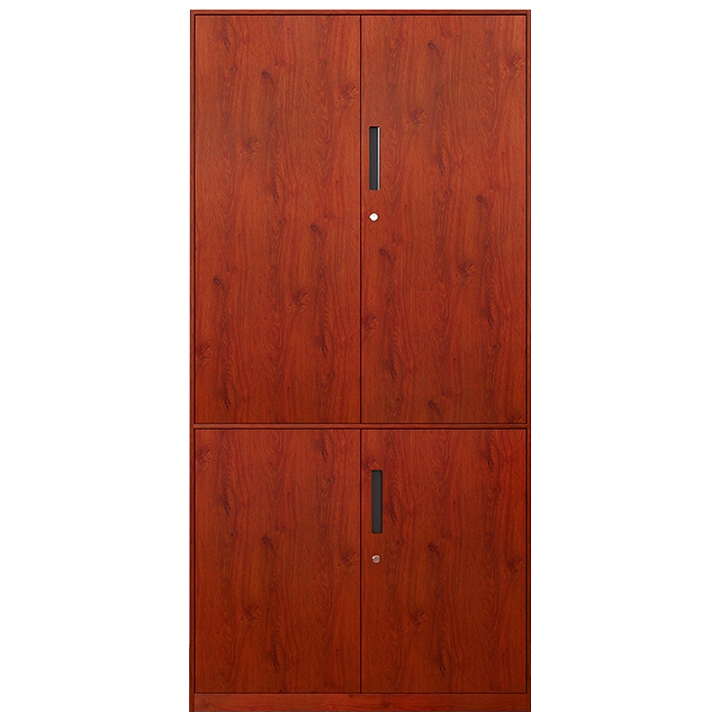 鑫金虎 现代简约文件柜办公室资料柜制财务柜档案柜樱桃木纹文件柜