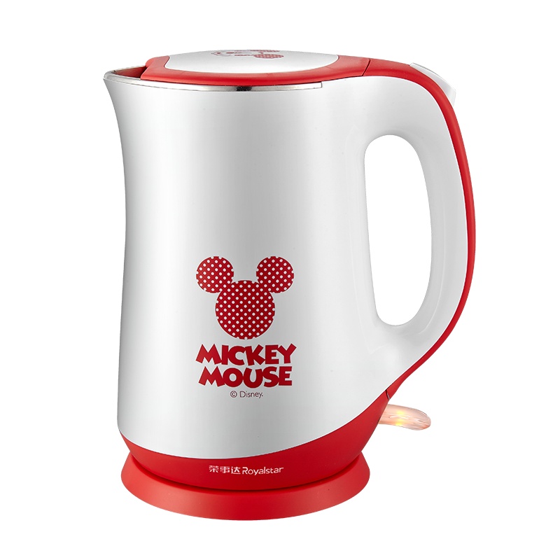 荣事达(Royalstar)米奇开心几分电水壶RKT1723A电水壶304不锈钢1.7L容量防烫暖水壶烧水壶开水壶