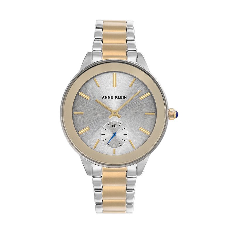 安妮克莱因（ANNE KLEIN）简约经典系列简约时长石英女士手表AK/2979SVTT