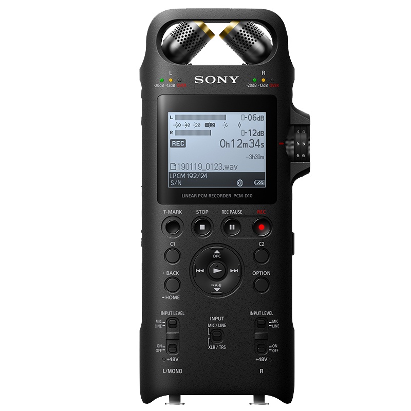 SONY索尼PCM-D10 高清录专业电台录音棚录音双麦克风 高解析度数码录音棒 16G录音笔