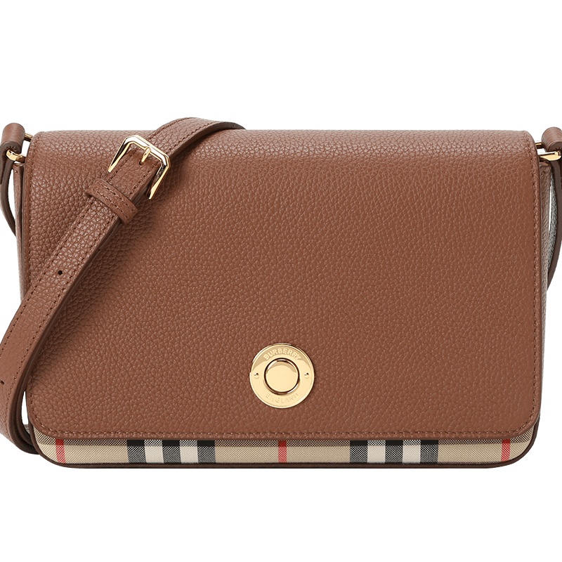 预订 BURBERRY 博柏利 女包 Vintage 格纹 单肩包 斜挎包 8025161 金扣