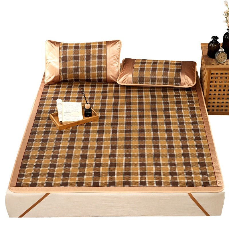 加厚御藤席三件套可折叠凉席