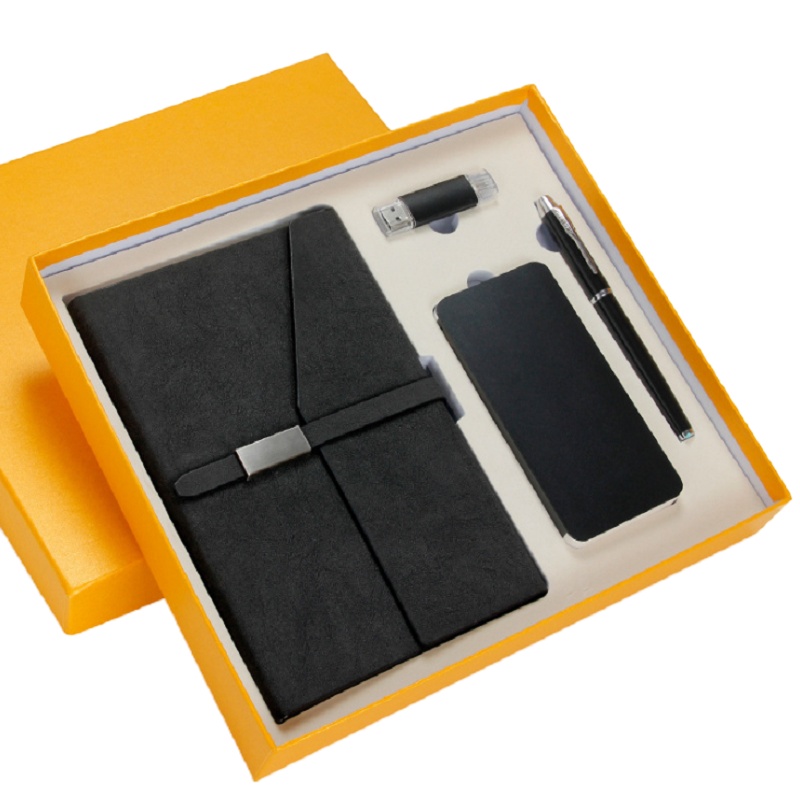 实用商务礼品笔记本U盘充电宝套装公司福利周年庆典送礼赠品