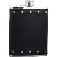 鸣順(Mingshun)便携式酒壶7盎司 304不锈钢户外随身男士白酒瓶子小酒具家用