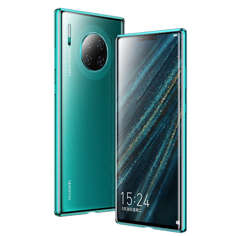 圣幻 [保护镜头]华为P40/mate30pro/mate20x手机壳P30pro/P20保护套潮金属边框玻璃全包防摔壳