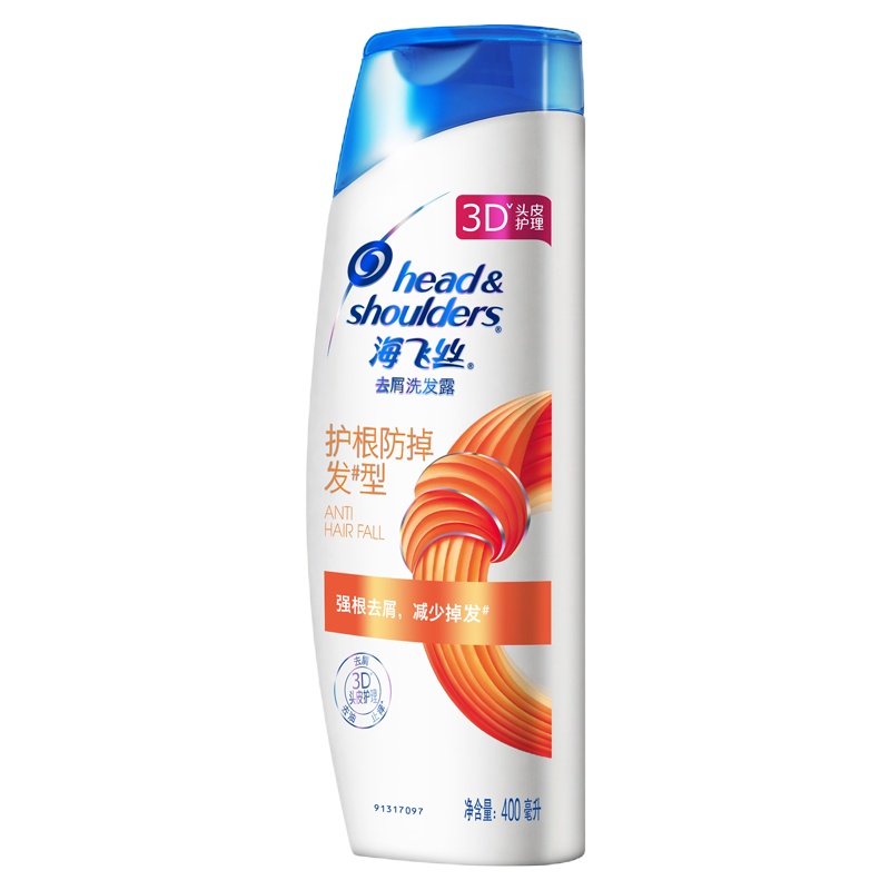 (DT)海飞丝 护根防掉发型400ml 去屑洗发露(计价单位:瓶)