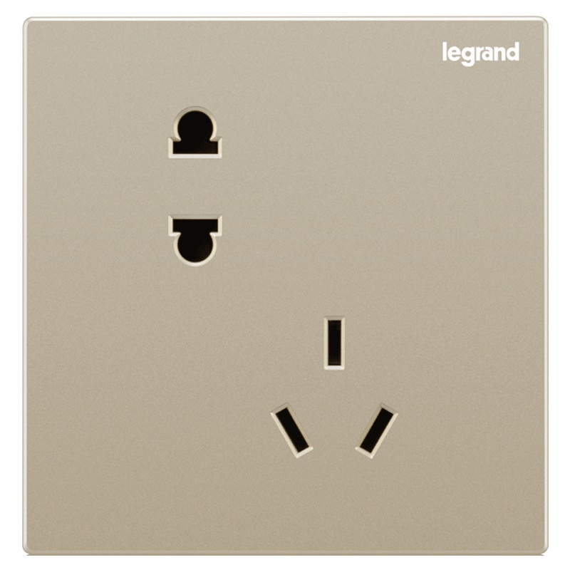 罗格朗(Legrand)开关插座面板仕典米兰金五孔USB二三插一开二开单双控多控墙壁电源家用暗装86型开关