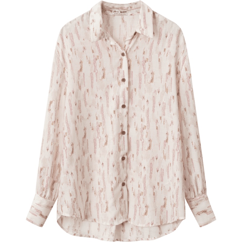 OtherMix橙IP联名衬衣女长袖2021年新款百搭初春叠穿白色衬衫上衣