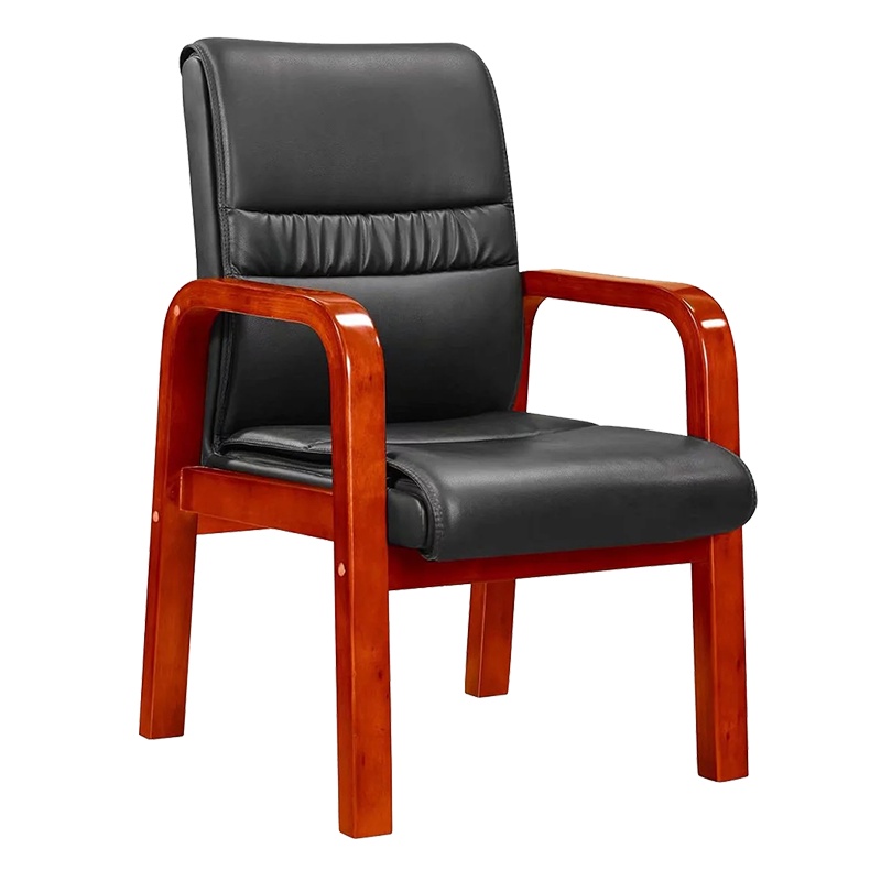 钜晟 办公椅木质油漆会议椅职员椅西皮员工椅JSPY-BH009