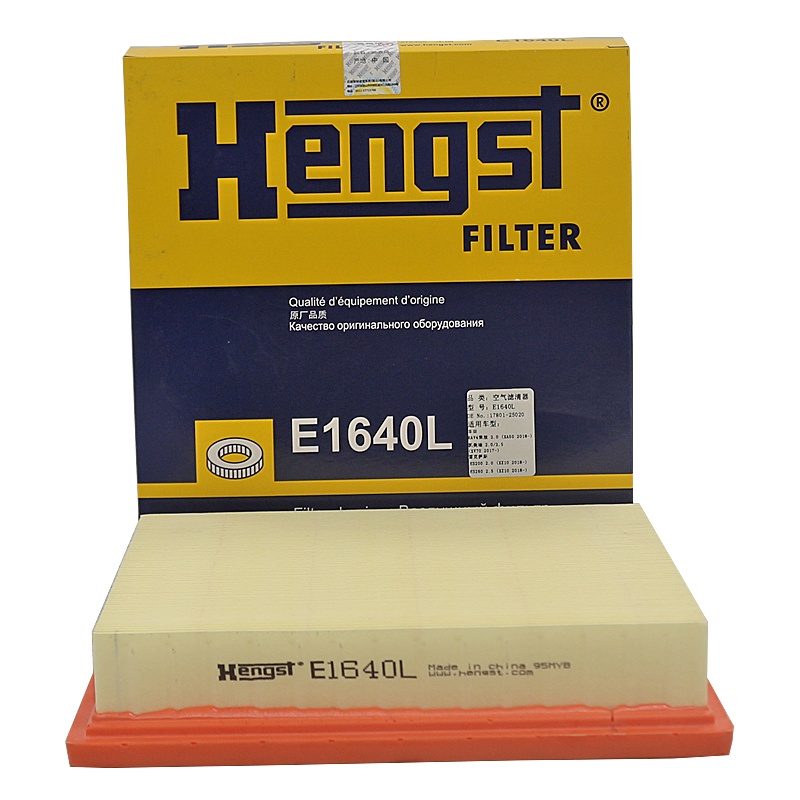 汉格斯特(hengst)空气滤E1640L适配19款亚洲龙/20款荣放RV4/18-19款凯美瑞/20款威兰达