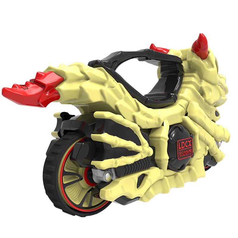 灵动创想魔幻陀螺5代摩托车儿童新款男孩旋风轮旋转梦幻坨螺玩具标准系列—不灭骨龙MT0106