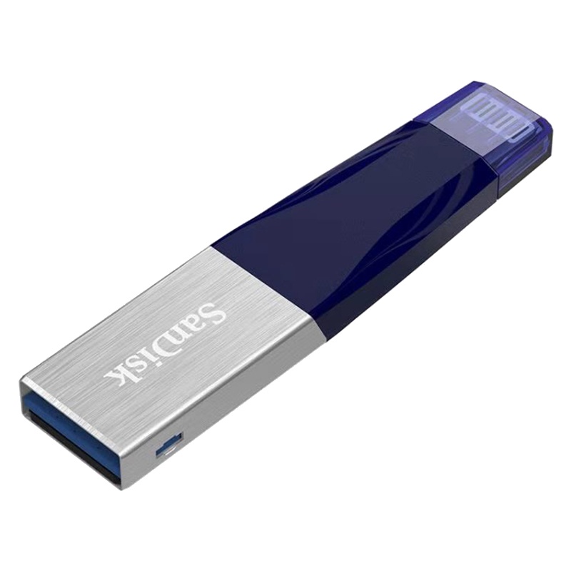[免邮]闪迪(SanDisk)欣享 256GB USB3.0苹果手机电脑两用U盘MFI认证 iPhone 优盘 蓝色