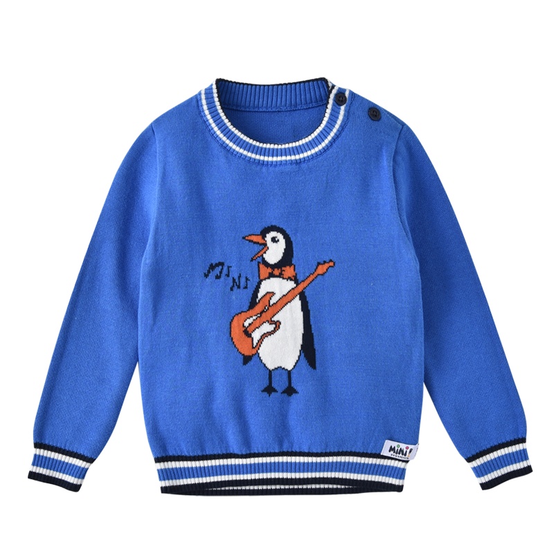 铅笔俱乐部童装2019冬季新款男童套头毛衣小童针织衫儿童保暖毛衫