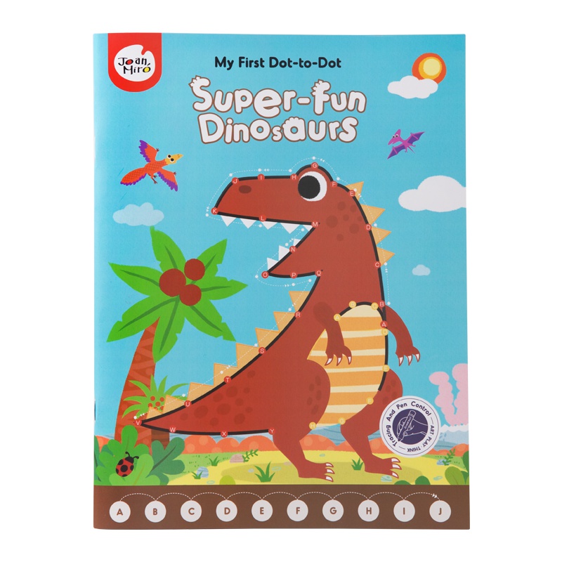 Joan Miro美乐童年连点画儿童涂色画本数字描红本幼儿园画画本填色书连线画本 创意玩具