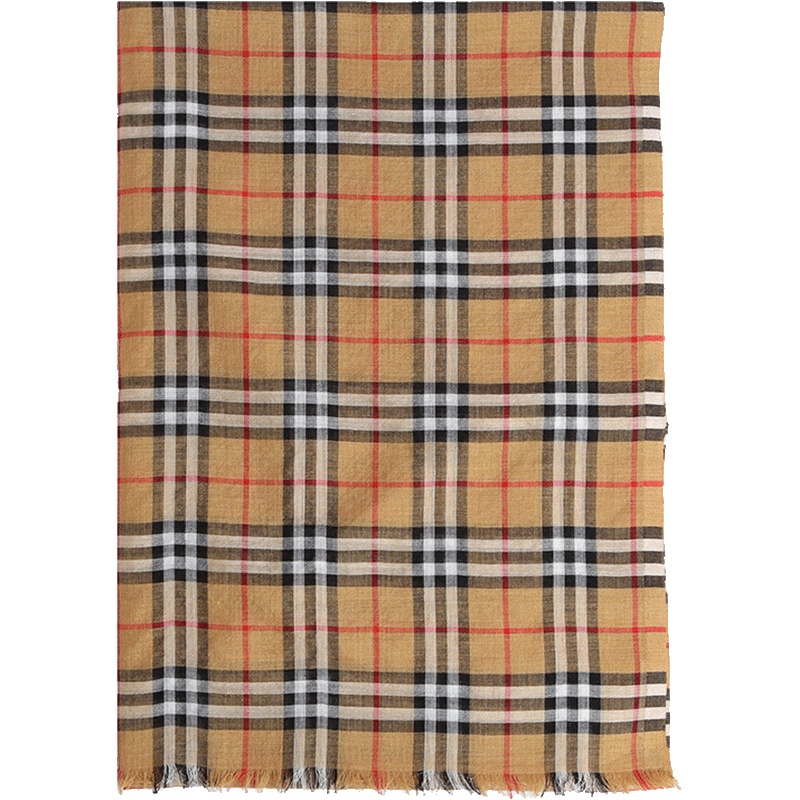 BURBERRY 博柏利 男女通用VINTAGE系列格纹丝/羊毛围巾 40705441