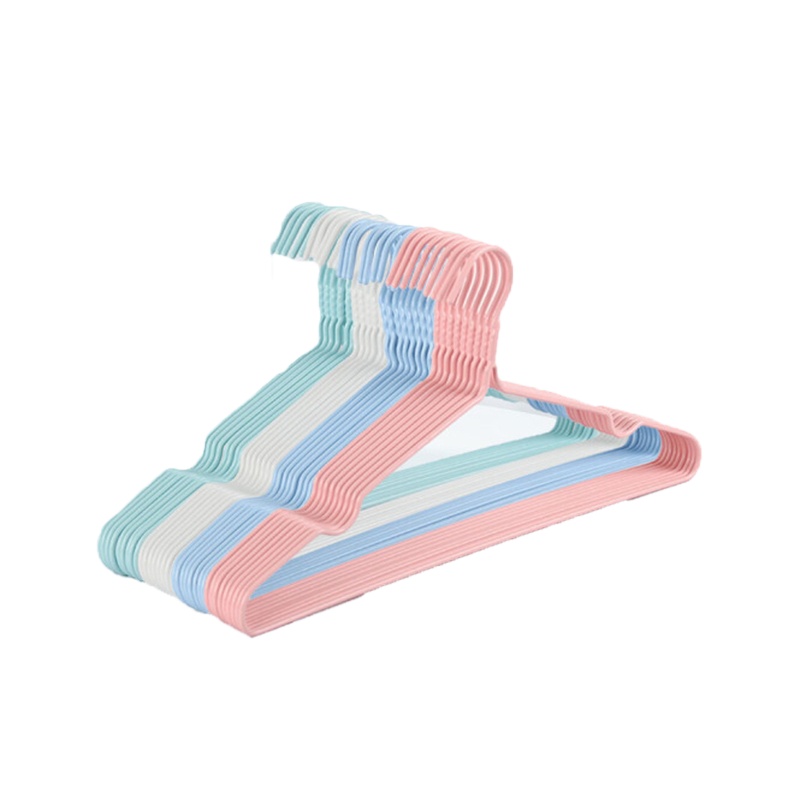 富光拾喜 多功能防滑40cm浸塑衣架 颜色随机 8个/组(3组起售)