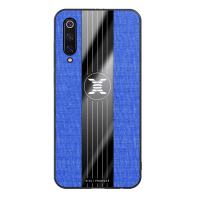 [送钢化膜两张]高铭宣小米9手机壳9se全包防摔CC9保护套CC9e外壳个性创意尊享男硅胶磨砂潮牌软壳新款简约布纹