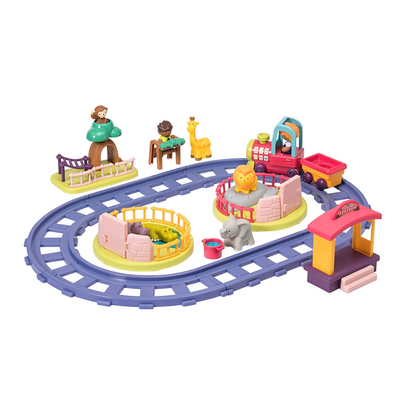 babycare玩具儿童小火车套装电动轨道车玩具男女孩1-3岁益智玩具车