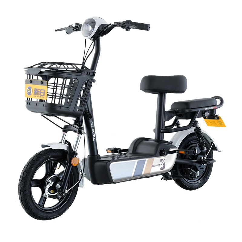 新日（Sunra）电动车 新国标电动自行车 小果酱 变频电机真空胎 成人男女电瓶车轻便迷你代步车 流云白/油光黑