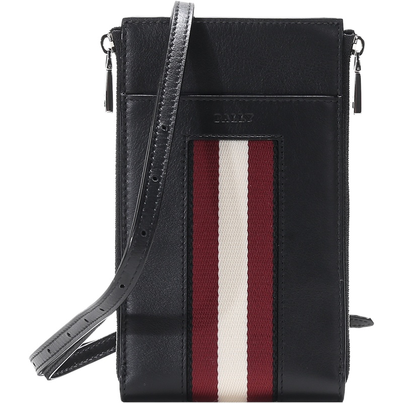 BALLY 巴利 男士 皮质/织物手机包颈部挂包单肩斜挎包腰包手拿包 BELET HP