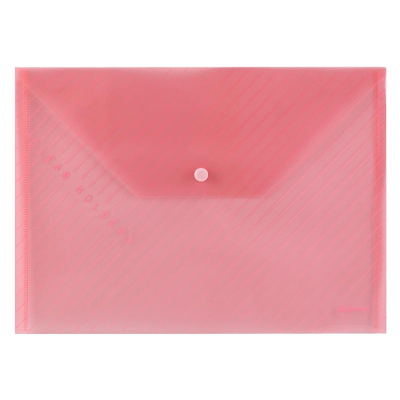 齐心(comix)XSW C330办公必备 透明按扣袋 A4(10个装) 白色