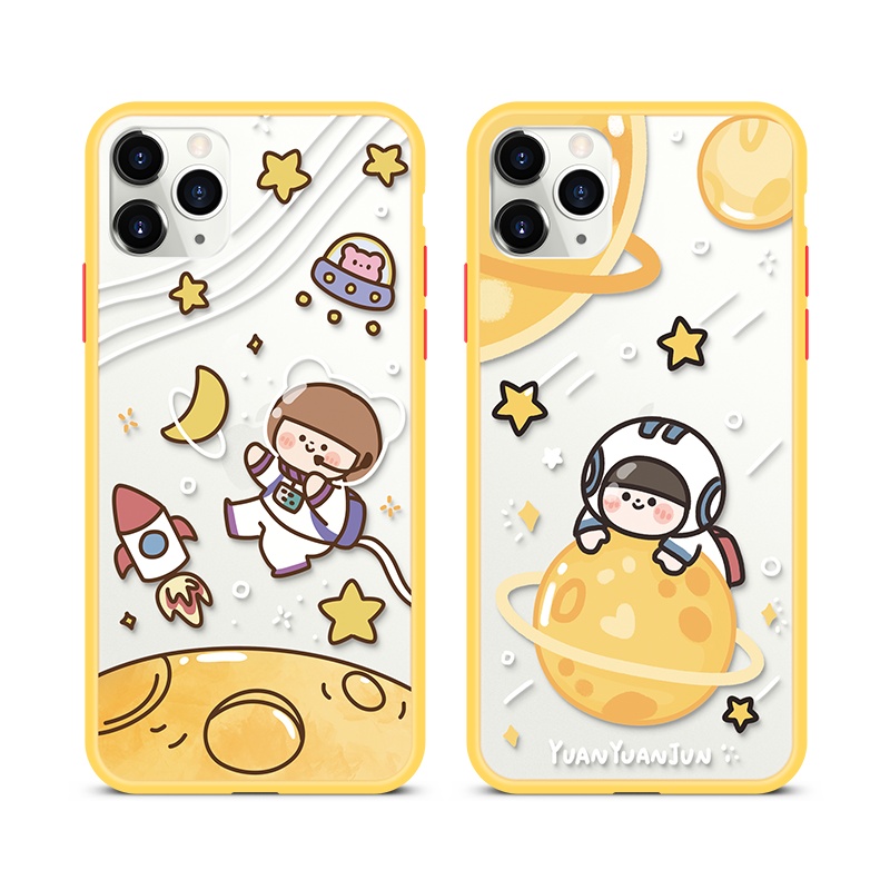卡绮 圆圆君遨游太空苹果11手机壳iPhone12透明promax软x硅胶