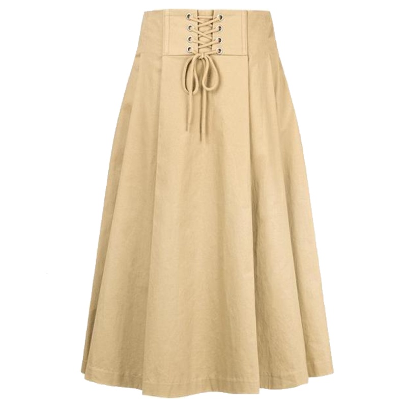 【热卖】裙子冬天女半身裙百褶2019秋新款高腰港味复古a字中长款显瘦女士70009696