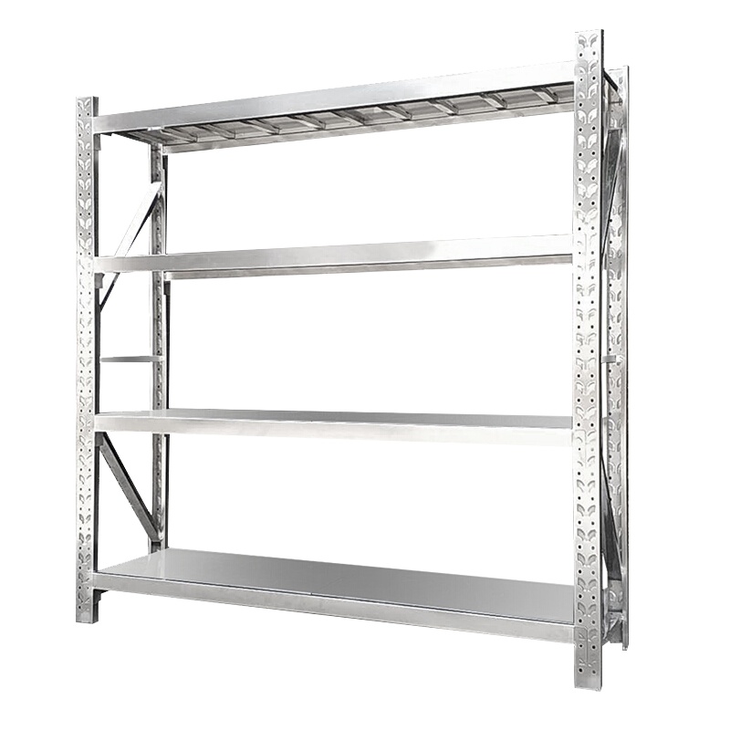 全简201不锈钢货架中型工厂仓库货架仓储置物架展示架2米