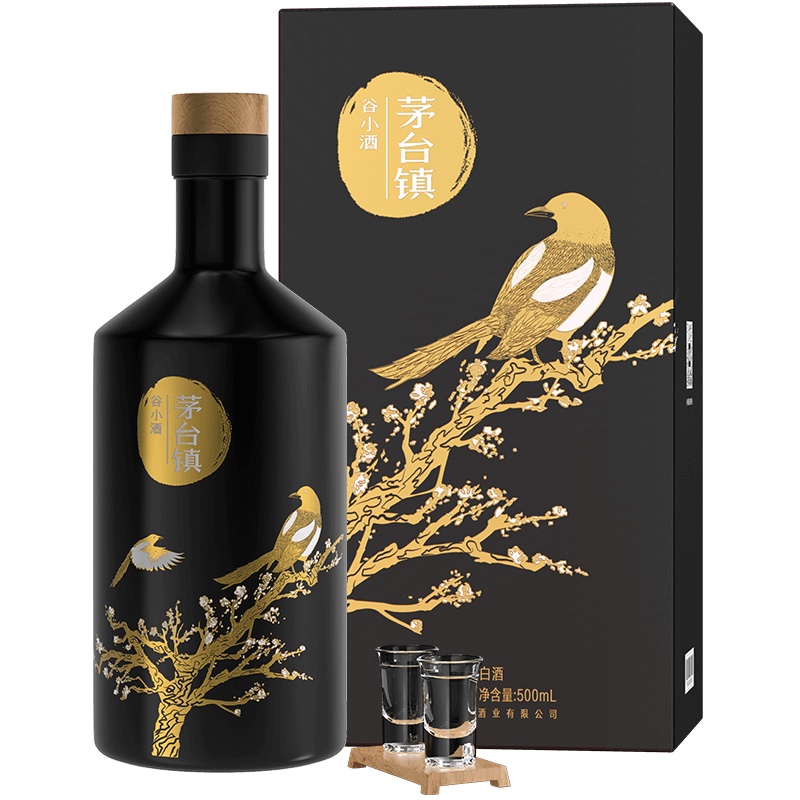 谷小酒 茅台镇 53度 500ml 礼盒装 酱香型白酒 酱香浓郁
