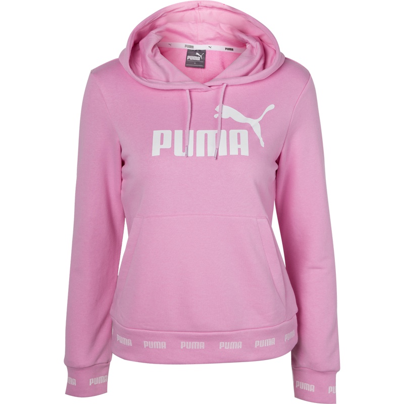 PUMA彪马 2019春季 女子休闲运动针织上衣 连帽长袖套头卫衣 844035