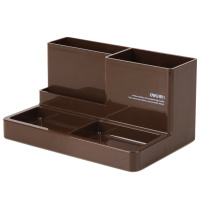 得力(deli)9155五格桌面笔筒 颜色随机9115