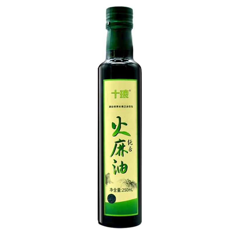 巴马特级火麻油 火麻仁油子油250ml正品冷榨麻子油拌蜂蜜水食用油