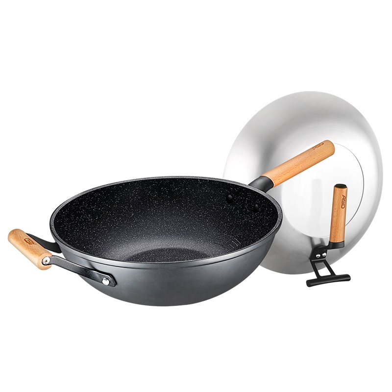 爱仕达(ASD) 炒锅 CL32S5WG油你控晶石磁通新不粘炒锅32cm