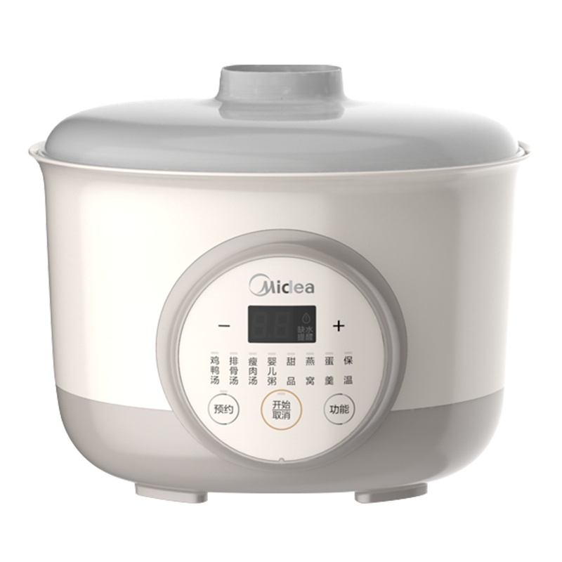 美的电炖锅电炖盅煮粥 一锅3胆 隔水柔炖 24H预约 智能防干烧 8大菜单1.6L 隔水炖MD-DZ16Easy103